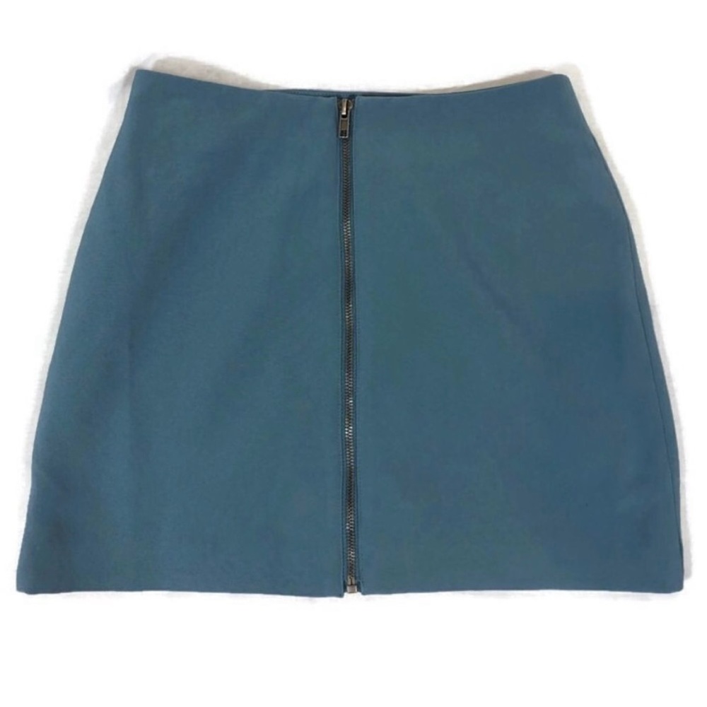 Forever 21 Blue Zipper Mini Skirt